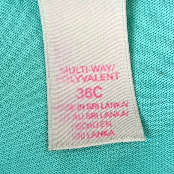 Victoria's Secret Multi-Way Bra 36C Lace Mint Green Non-Slip Flirty Sexy Push Up - Picture 6 of 14